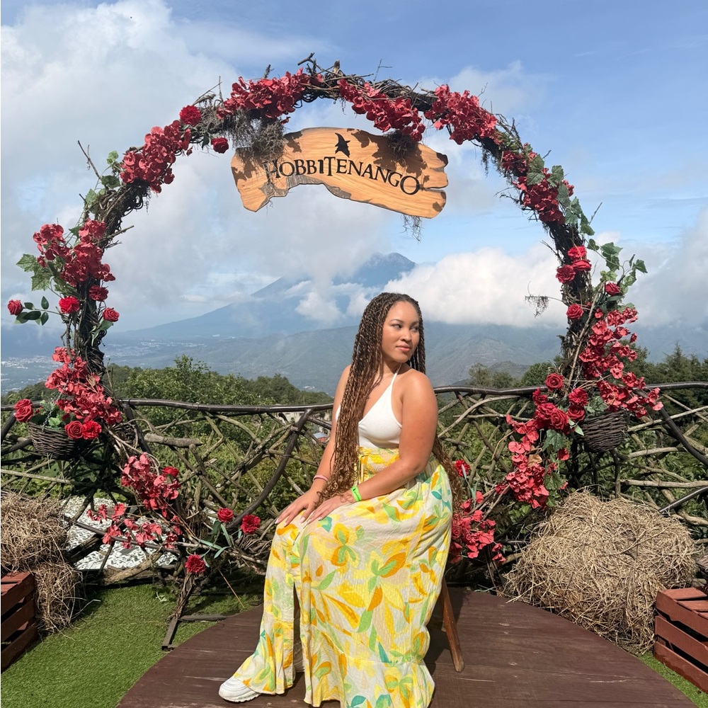Floral Yellow Skirt